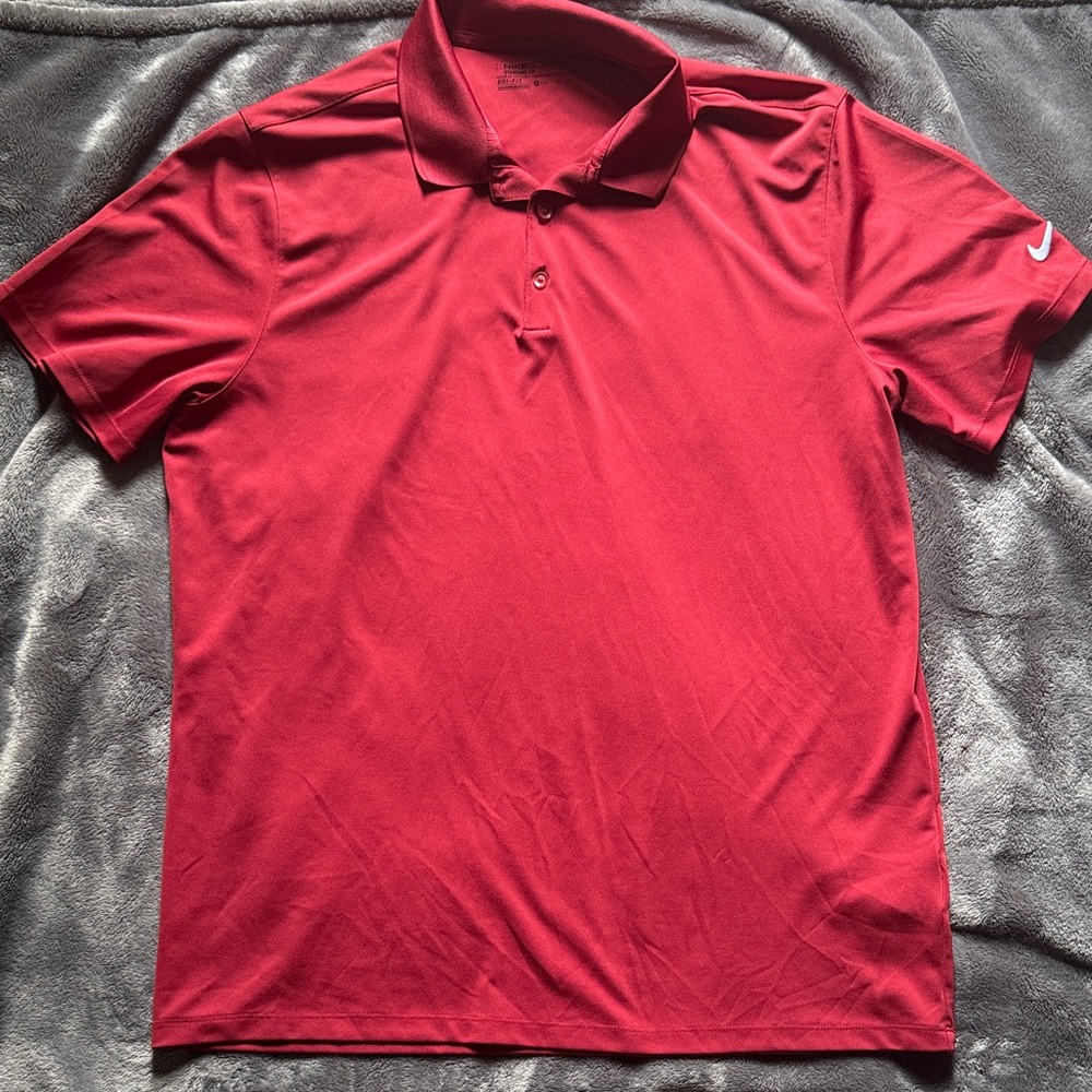 Nike Men’s Red Short-Sleeve Performance Polo Size XL
